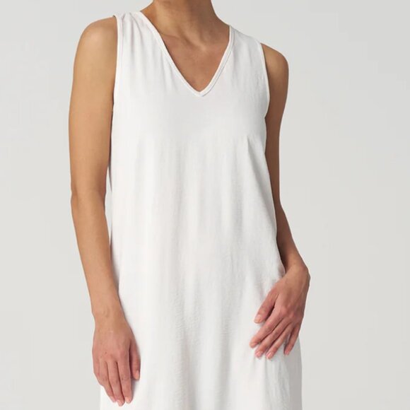 Franne Golde Ivory Santorini V-neck Maxi Dress, Ivory, XXL, NWT - Picture 1 of 7